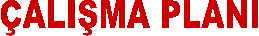 �ALI�MA PLANI